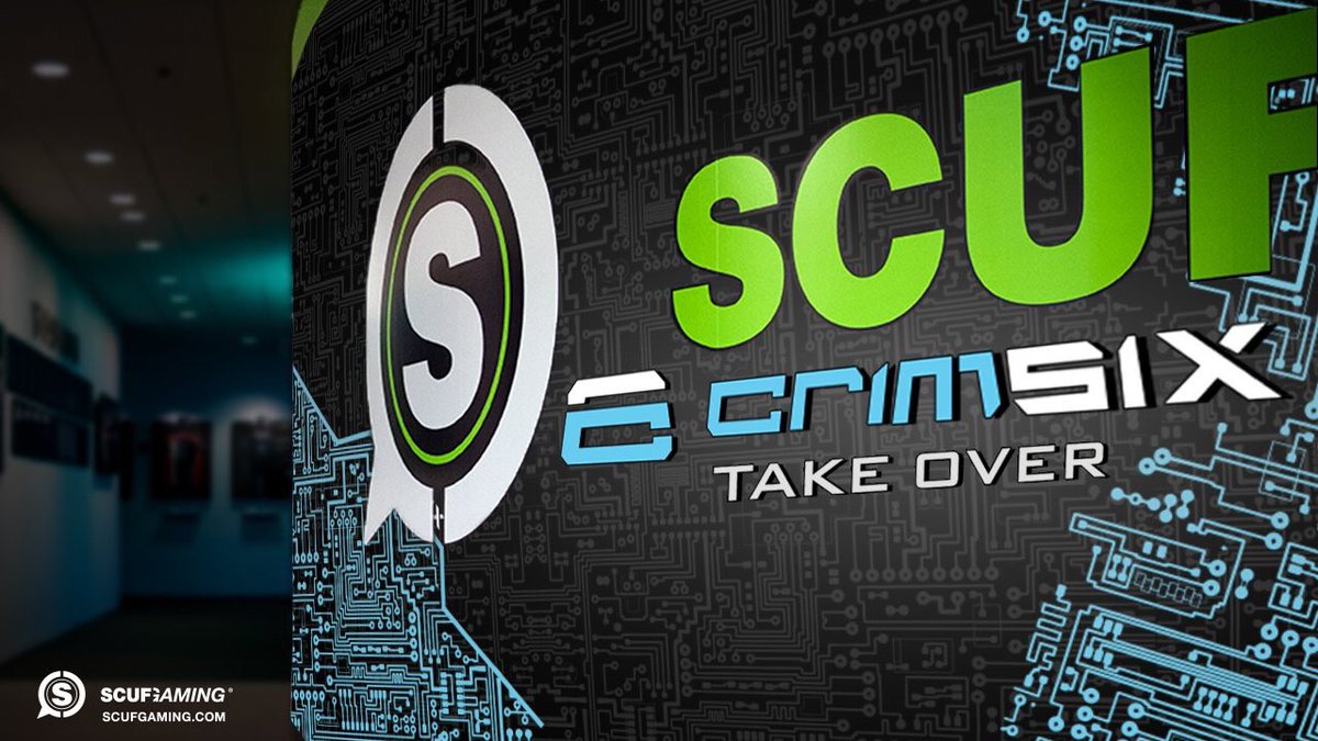 Crimsix's tweet image. I've taken over the #TeamSCUF office in Atlanta... Prepare for a Giveaway! 🎮  🤖

#OurTimeIsNow