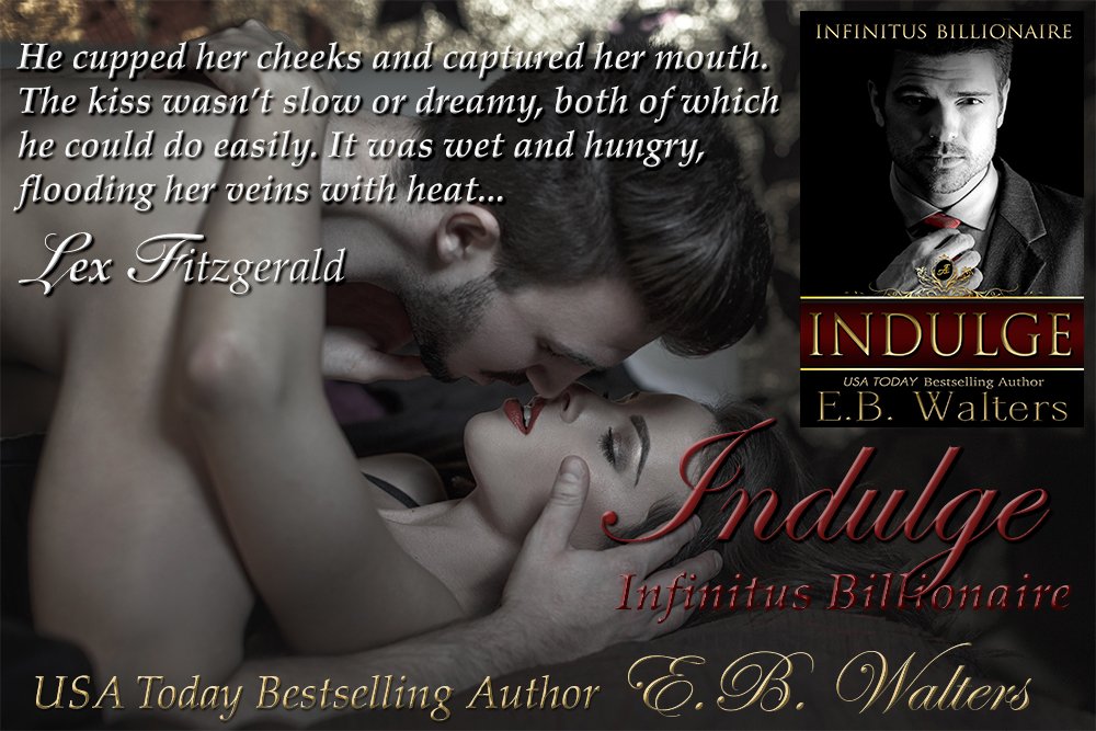 eb_walters's tweet photo. #mustread Indulge, Infinitus Billionaire book 2 by @eb_walters Get it now! https://t.co/9ur6d2iUZ3 
https://t.co/0bCI0YSIAg #romance https://t.co/ADoR7mu5TI