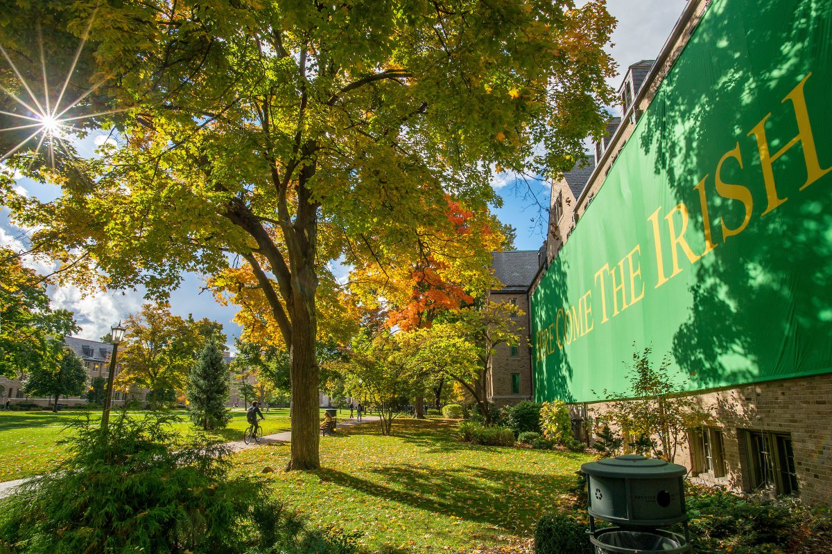 NDWelcome's tweet photo. Last but not least, Zahm Hall, home of the "Zahmbies," https://t.co/6YrxnpG1We #30halls30days #ndbound https://t.co/UgzsPoxLYa