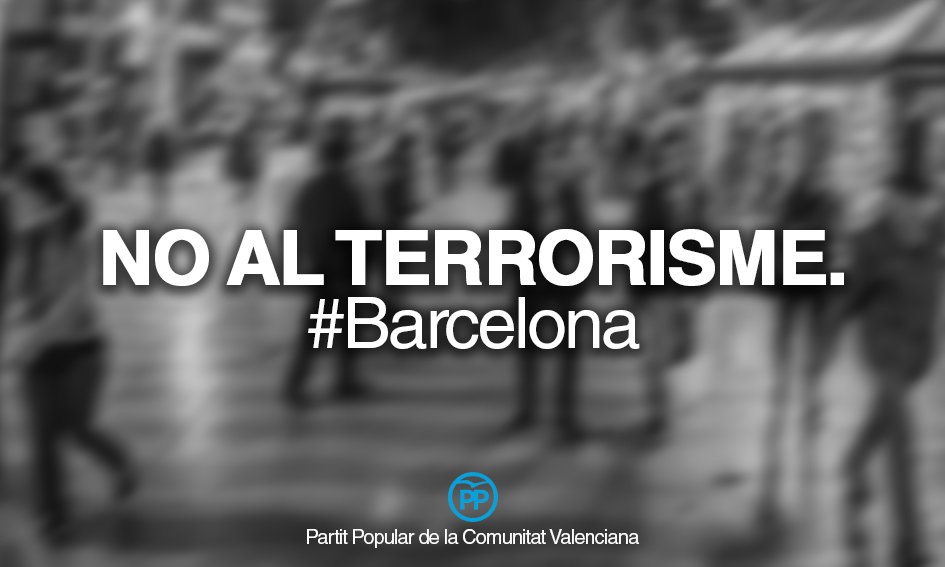 Nunca el terror se impondrá a la libertad, porque ésta segunda la defendemos todos juntos. Mi corazón hoy con #Barcelona #stopterrorism