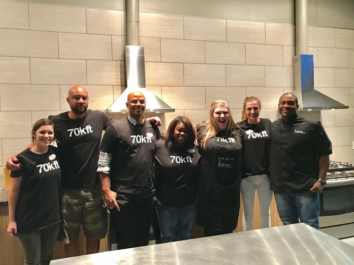 70kft's tweet photo. Our team took 1st in a Chopped-style cooking contest against fellow Dallas agencies, judged by @TreWilcox. Thx @captivate for hosting us! https://t.co/VjQ2PaecYu
