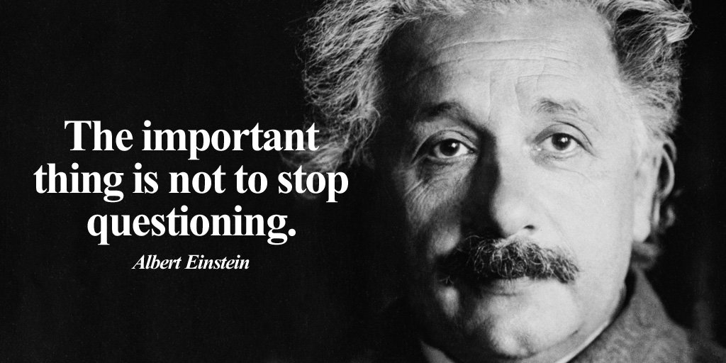 gary_hensel's tweet image. The important thing is not to stop questioning. - Albert Einstein #quote