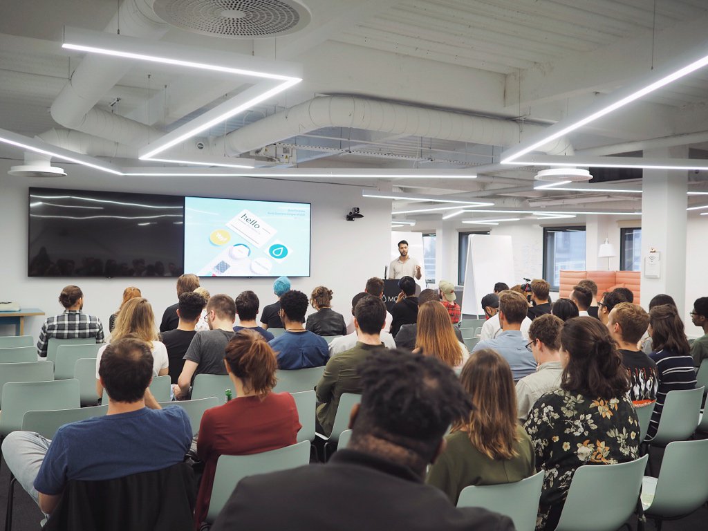 kevinclark's tweet photo. Our London Design Meetup was a blast! 🎉

Huge thanks to our speakers: @demgerolemou @fxfegha @mbagersh @byron_ux 👏👏 https://t.co/sukC67IVWr