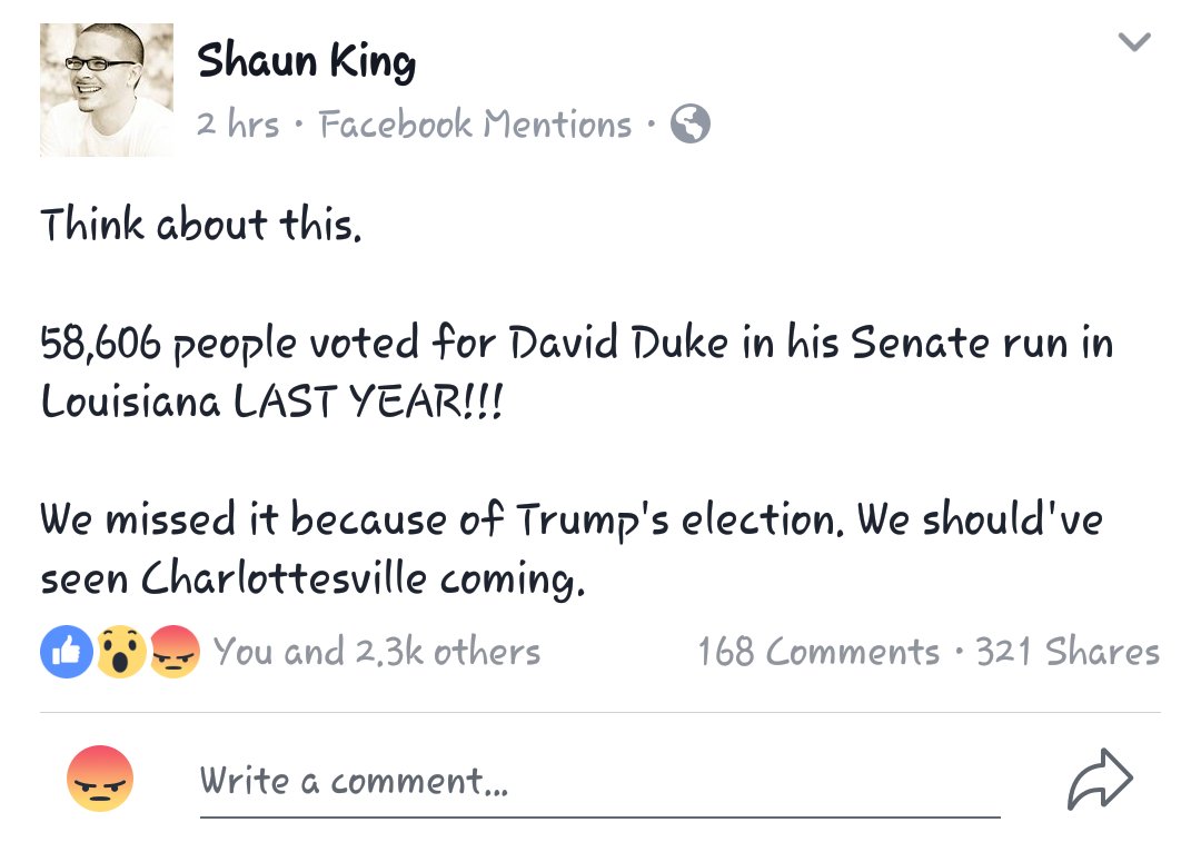 IndivisibleLuma's tweet photo. 67% of Republicans approve how 45 handled C'ville. #StayWoke #Truth #CallThemOutbyName https://t.co/RhWDVs9K6G