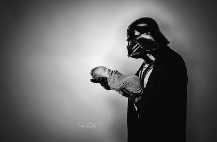 LifeofDadShow's tweet photo. "This is my newborn sons baby picture. His middle name is #Vader."
- #LifeOfDad community member, Markus Nussmeier 😬 #StarWars https://t.co/xADqIqw1fq