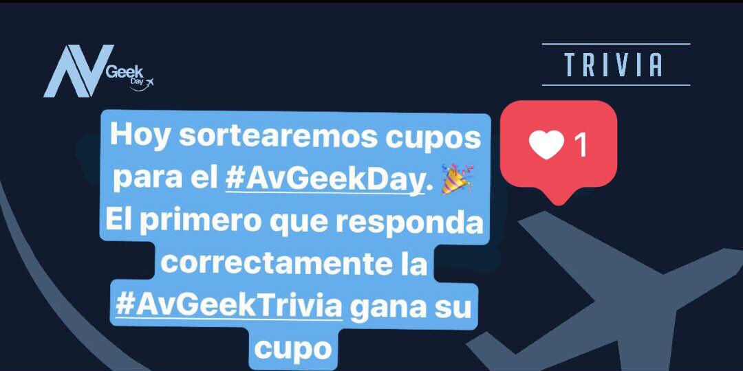 avgeekofficial's tweet photo. El sorteo comenzará a las 20:00 ¡A prepararse #AvGeeks! ✈️ #AvGeekDay https://t.co/002ieS8jUD