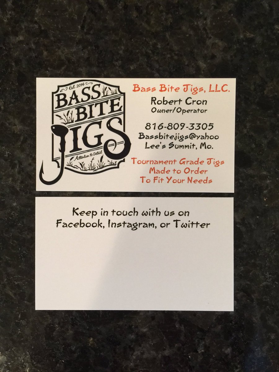 BassbitejigsLLC's tweet image. Business cards got a little facelift.