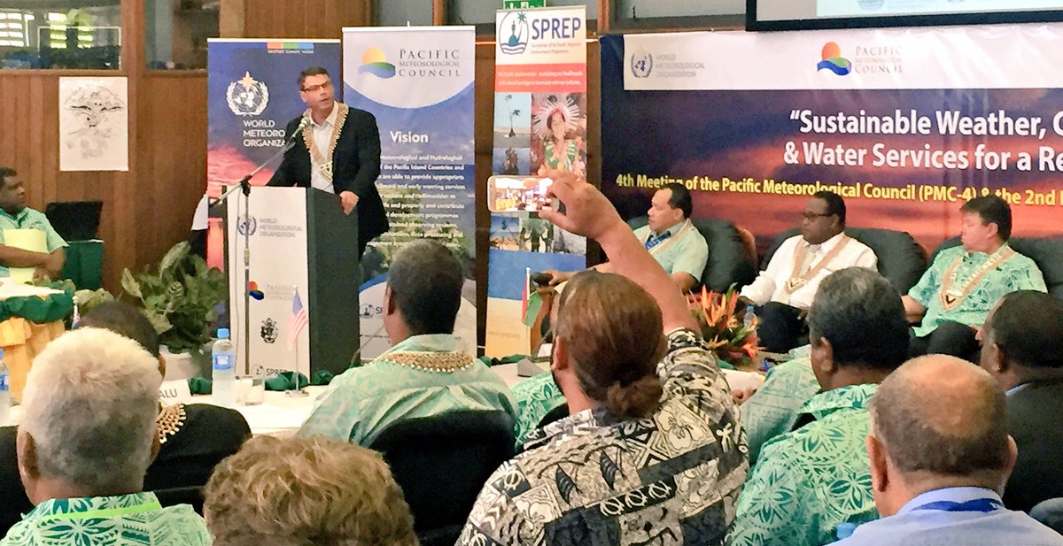 spc_live's tweet photo. #Australia declares 'rock solid support' of #Pacific islands resilient development & met capacity building @dfat #PMMM2 #PMC4 https://t.co/2WUBlkiAe9