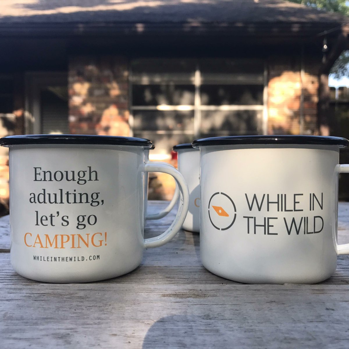 New mugs are in. Enough Adulting, let's go camping! <a href="/WhileInTheWild/">While in the Wild</a>