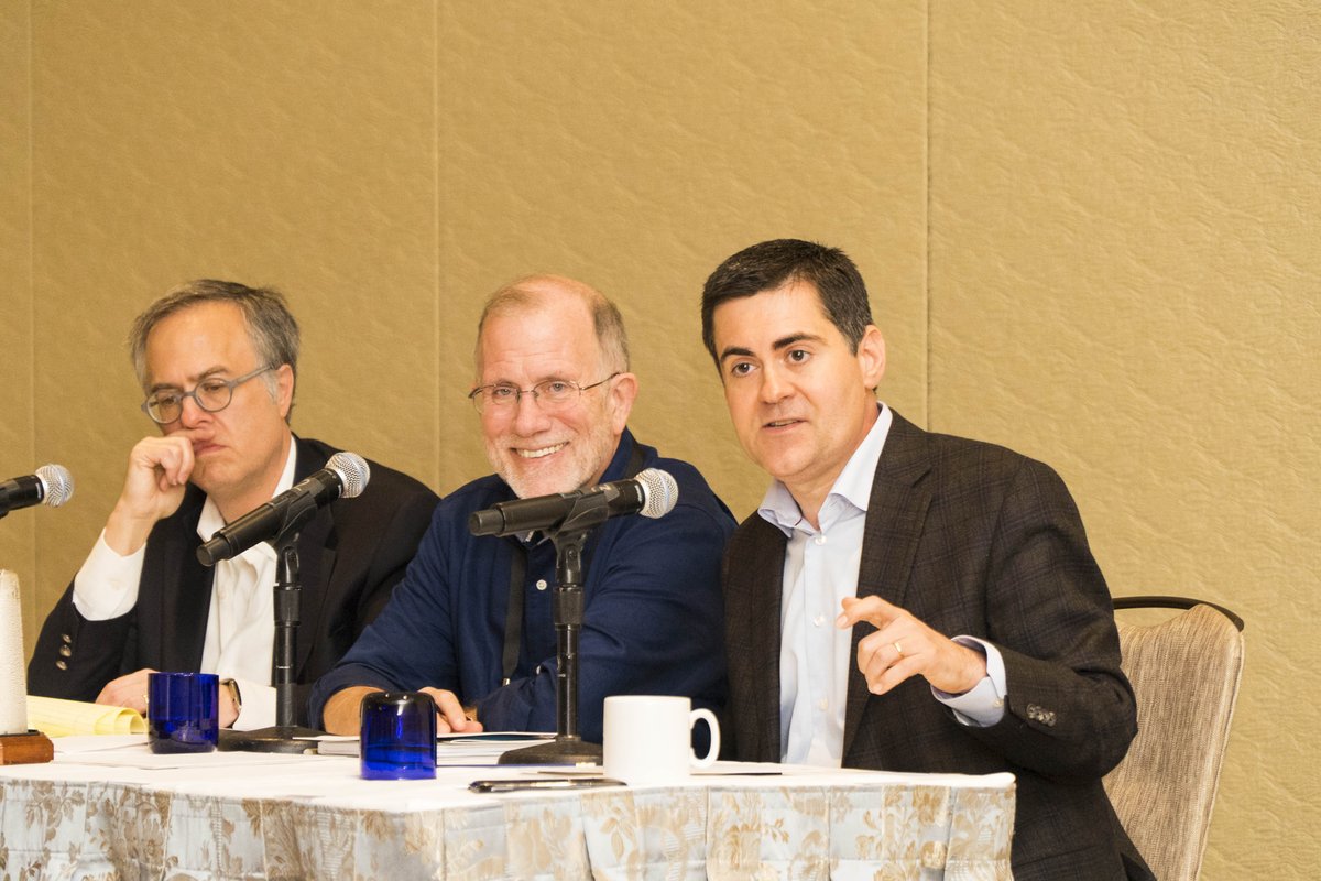 You can guarantee a good conversation when these three are involved. #tbt #GathNaples <a href="/MJGerson/">Michael Gerson</a> <a href="/drmoore/">Russell Moore</a> <a href="/cromartiem/">michael cromartie</a>