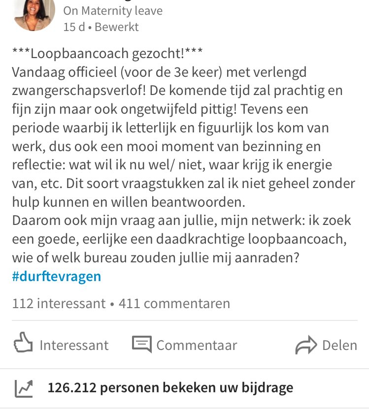 koffiewriter's tweet photo. Wow de kracht van #socialmedia en @LinkedIn.. En ook het aantal #loopbaancoaches in NL is verbazingwekkend!! #overdonderd https://t.co/F63TTyP1c5
