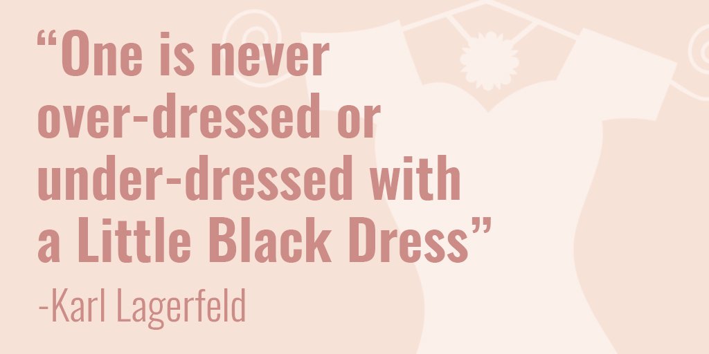 labrogabags's tweet photo. The perfect #LBD is essential for every woman. - @KarlLagerfeld
#OOTD #WIW #FashionQuotes https://t.co/MSpTtGkTHn