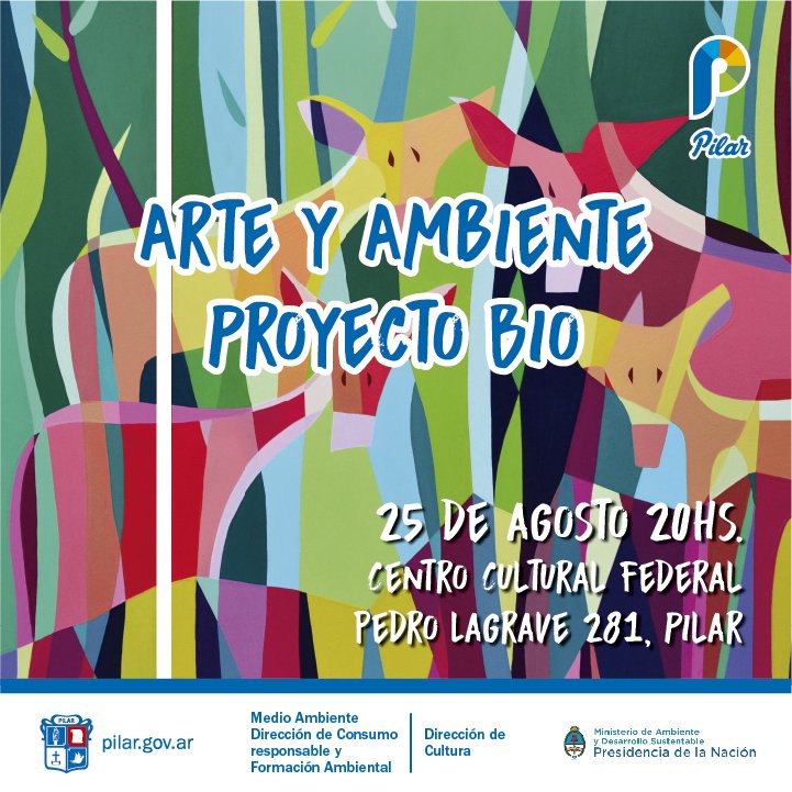 MAmbientePilar's tweet photo. #ProyectoBio @MunicipioPilar
Arte y Ambiente en el Centro Cultural Federal. #Pilar Apertura viernes 25 @MAambientePilar @minisambiente https://t.co/NIn9rP0Z6p