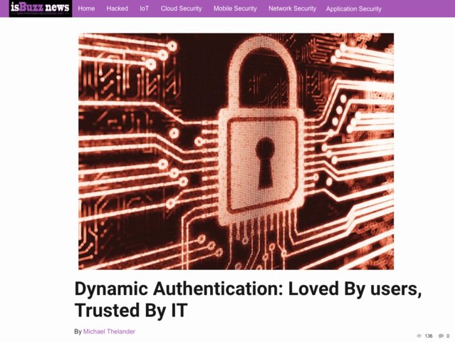 Dynamic Authentication: Loved By users, Trusted By IT - Information Security Buzz dy.si/R7pBG