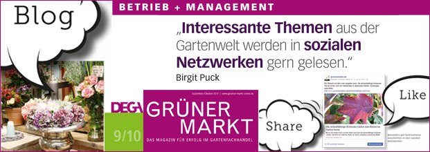 gruenestreiben.de (@gruenestreiben) on Twitter photo Für die Ausgabe DEGA Grüner Markt 9/10 ( 25.8.) haben wir über die Wirkung von Social Media geschrieben. Natürlich für die grüne Branche. Für die Ausgabe DEGA Grüner Markt 9/10 ( 25.8.) haben wir über die Wirkung von Social Media geschrieben. Natürlich für die grüne Branche.