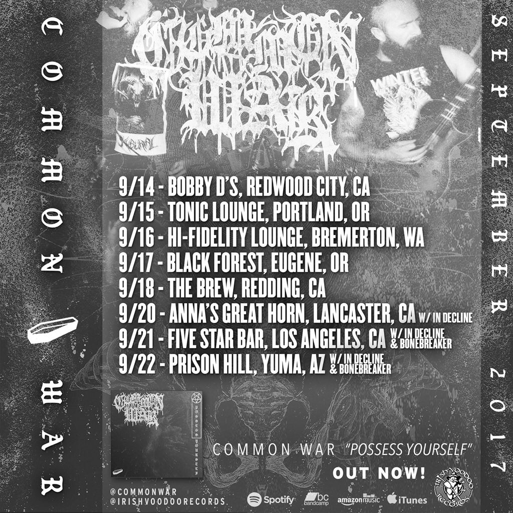 CommonWar's tweet photo. #CommonWar tour! #CA #OR #WA #AZ https://t.co/x96gOv5HFj