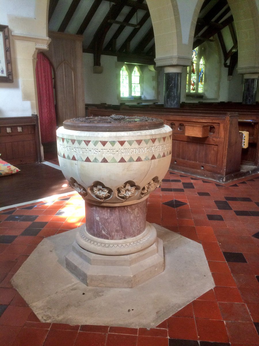 EngChurchPics's tweet photo. St John the #Evangelist, #Langrish, #Hampshire. G2L. 1870, by Ewan Christian. Early English style. A pleasant assembly of garden items too. https://t.co/rKBmZpKGkf