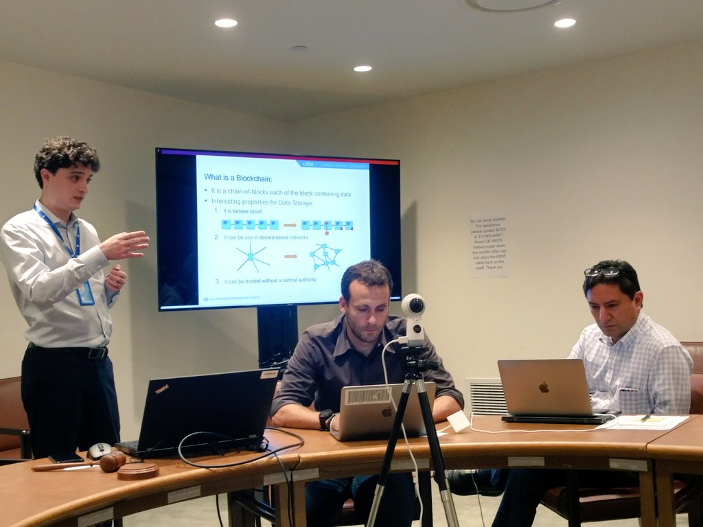 IIHA_Fordham's tweet image. We are learning more about #blockchain at @UN #TechnovationTalks today!