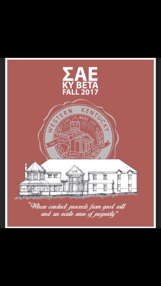 WKU_SAE's tweet photo. We are giving away a ΣΑΕ Fall 2017 shirt retweet for a chance to win! https://t.co/sY5bNfAKAY