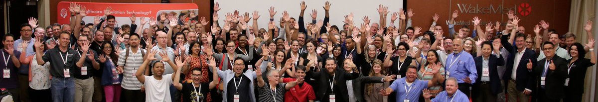SimGHOSTS's tweet photo. SimGHOSTS #SG17USA #simulation group photo! Retweet if you were there! @Level3HC @simstation @SIMULATIONiQ @laerdalmedical @CAEHealthcare https://t.co/JWI2o5gpNi