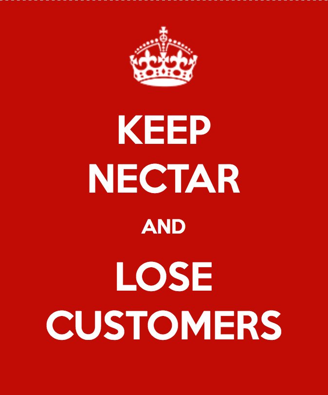 daveinitalia's tweet photo. #NoToNectar @nectar @sainsburys @GWRHelp @TPEassist @BP_plc @VirginTrains @Virgin_TrainsEC @AskAmexUK @HertzUK @nectarbusiness https://t.co/58oZ52wgiK