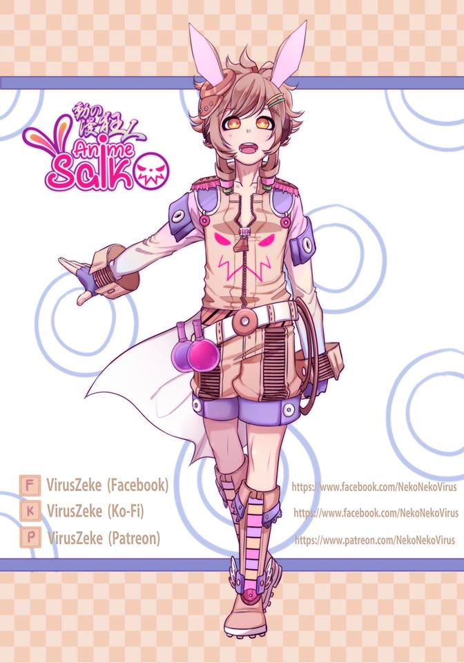 VirusZeke's tweet image. A design for a designing mascot contest! &amp;lt;3
#mascot #mascotdesigncontest #designcontest #anime #shota #bunnyboy