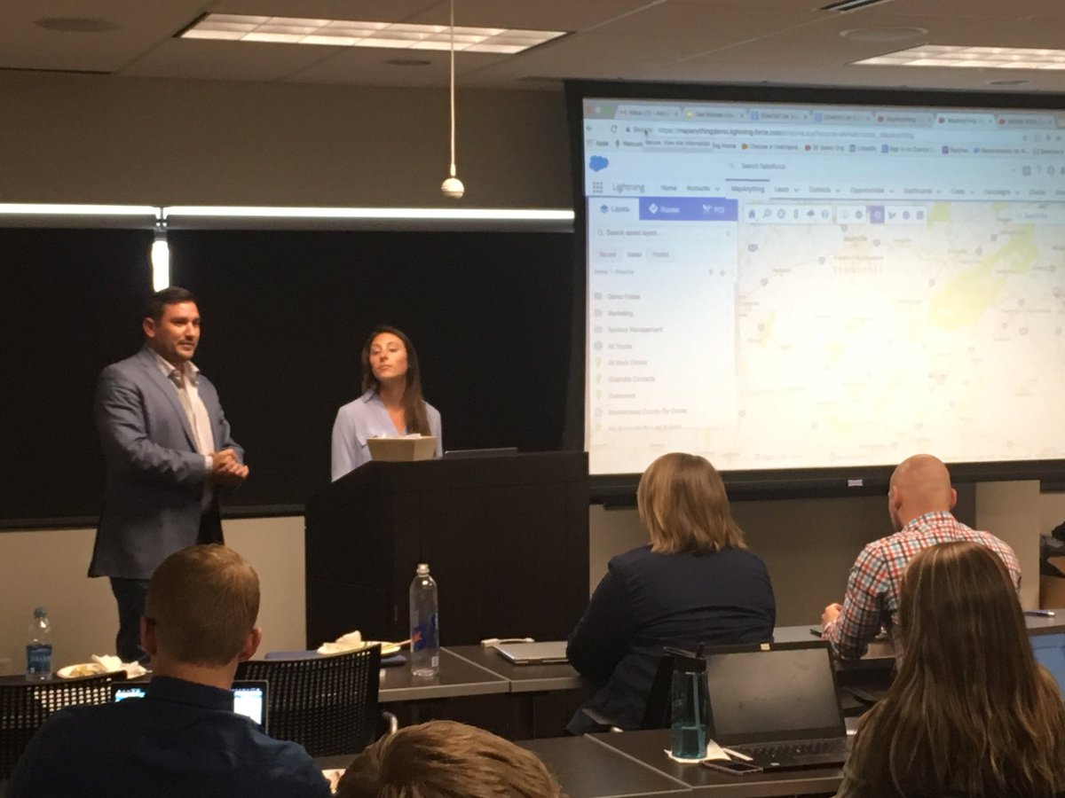 jackilaskelson's tweet photo. Huge thanks to @MapAnything for sponsorship today. Gregg and Madison were a joy to have present and lunch was amazing! #salesforceDMUG https://t.co/yCLdAhXeBQ