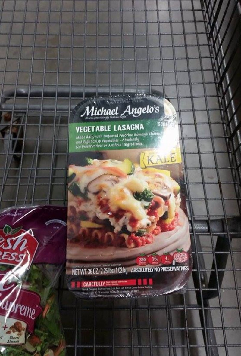 One of our customers just found our Vegetable Lasagna in her favorite store. She said she's a "Happy Girl!"
