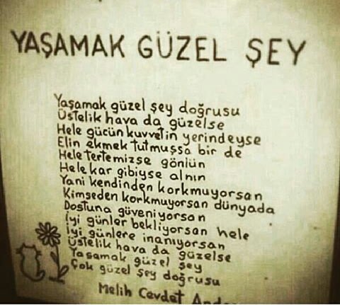 Yaşamak güzel şey..
