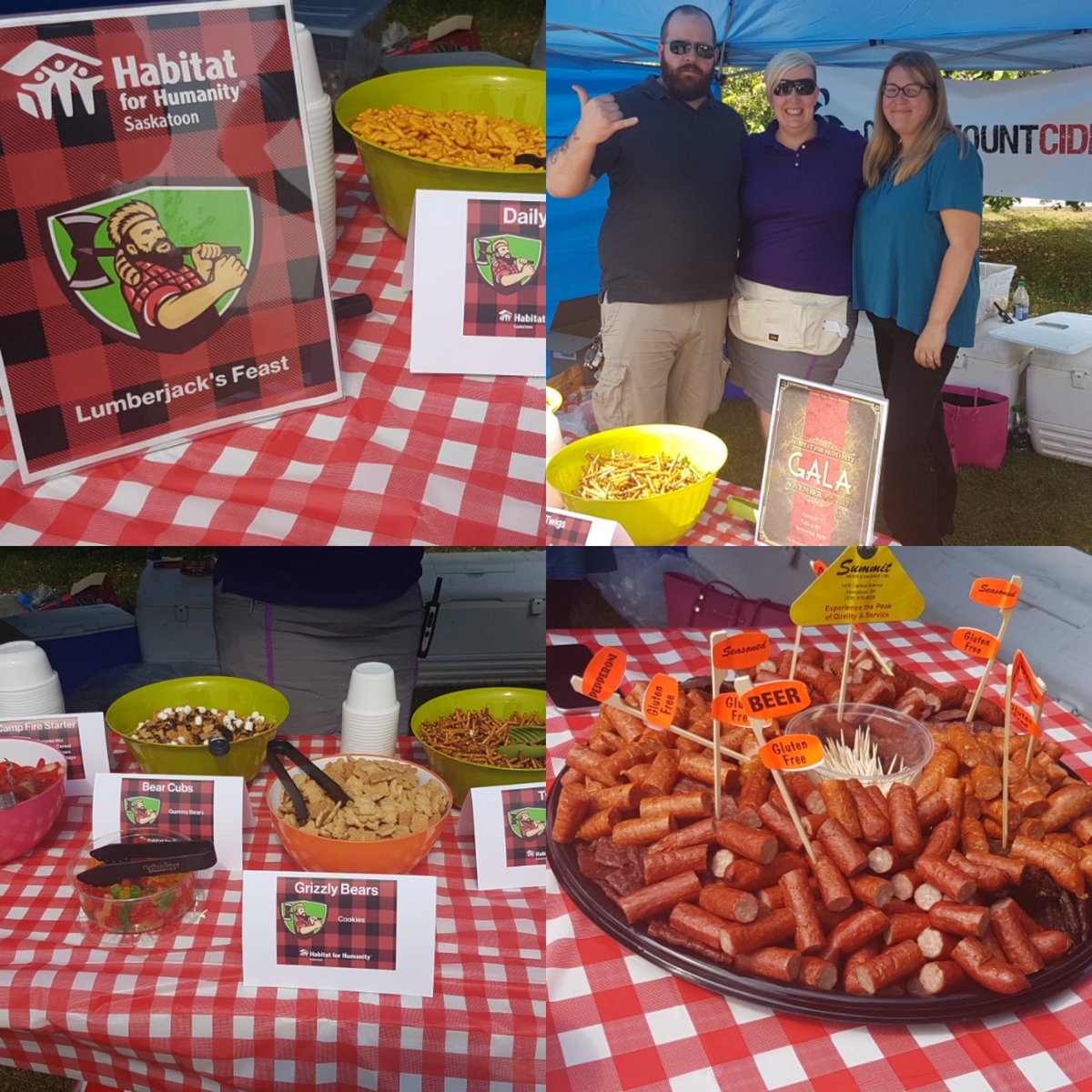 SaskatoonHBA's tweet photo. .@H4H_Saskatoon brought out all the stops for their Lumberjack Feast tent #BuildersClassic https://t.co/R6OurAqIKi