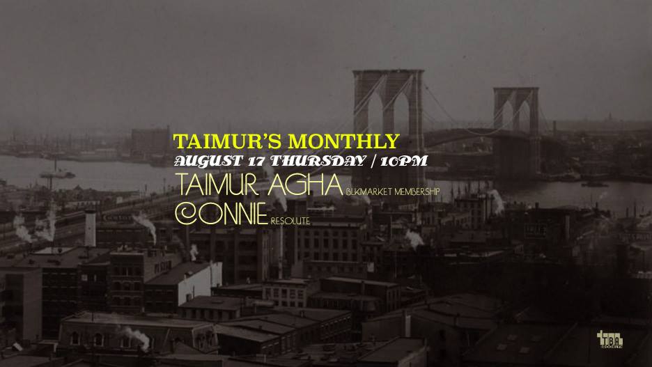 TBABrooklyn's tweet photo. TONIGHT! @TaimurAgha (#blkmarketmembership/ #TheSelectors) returns this month w/ #ConnieYin (@ReSoluteNYC )
Hosted by @vivalagina & K.C. https://t.co/gJQHzvm1qz