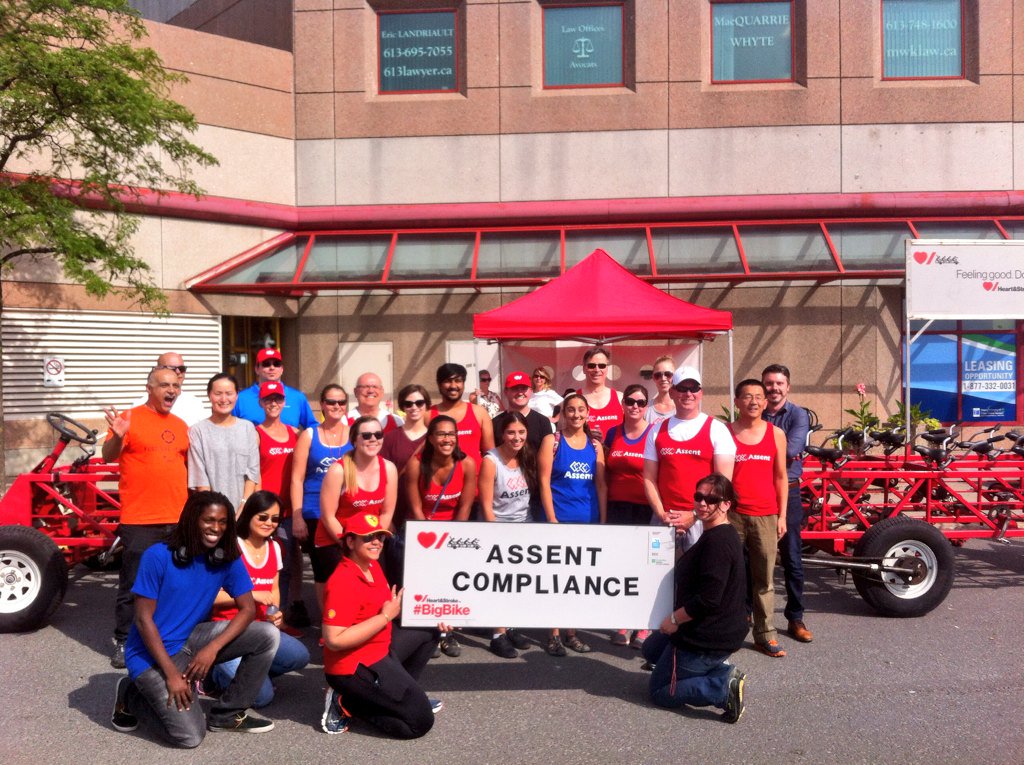 Special thanks to <a href="/AssentComp/">Assent Compliance In</a> for jumping on #BigBikeOttawa today at Gloucester Centre! You rock!