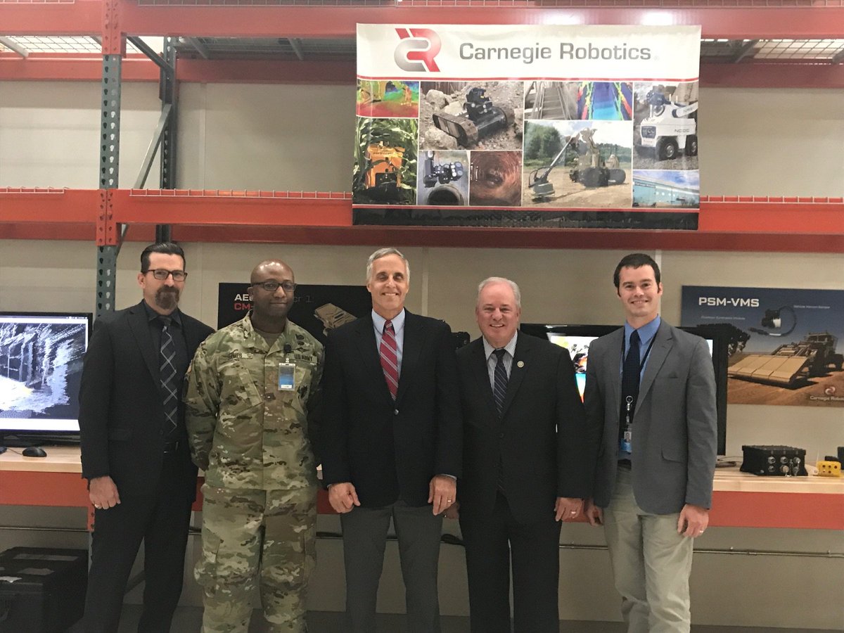 Thanks you @usrepmikedoyle for visiting us today to see #robotics in action