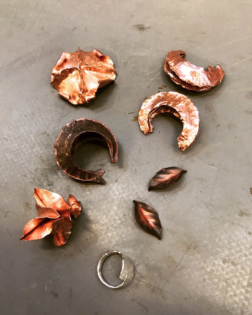 I've having a great week @UAL learning how to forge and bend metal to make jewellery- so creative & love spending time like this #London