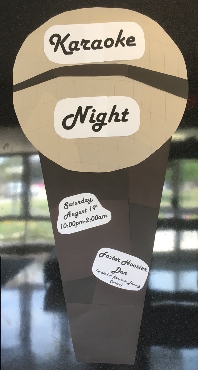 Come on over to the Hoosier Den (inside of Greshman) to sing some karaoke with your friends! #IUisHome