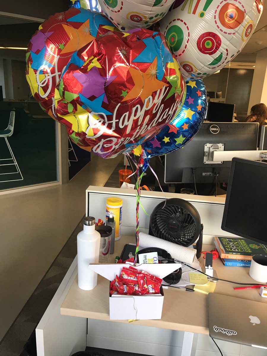 CWHITT4's tweet photo. @LaSalleNetwork thanks for the birthday balloons!  #poweredBYlasalle https://t.co/6vh0tKiHZU
