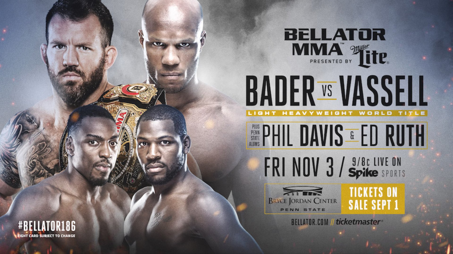 Bellator 186 - Bader vs. Vassell - November 3 (OFFICIAL DISCUSSION) DHdSBLVXkAE2VqG