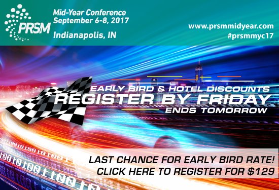 ConnexFM's tweet photo. Register for #PRSM Mid-Year Conference Early Bird &amp; Hotel Discounts by TOMORROW! https://t.co/ndObWGG4N3 #facman #PRSMMYC17 #Retail https://t.co/XYxQcZSHz9