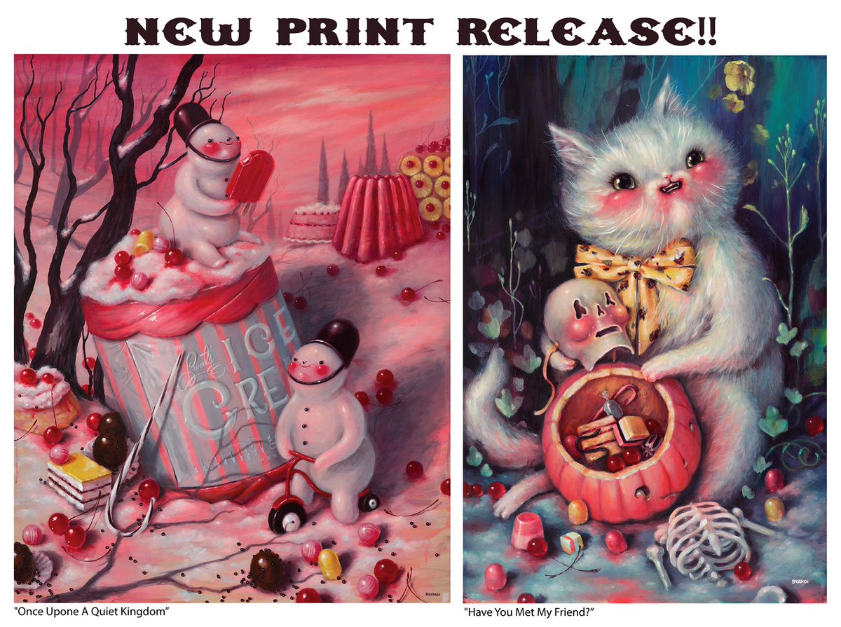 brandimilne's tweet photo. New limited edition prints available NOW exclusively thru @coreyhelford 🍰 please visit https://t.co/ZF5cz0GueW for info &amp; to purchase!! https://t.co/JRamevJnmr