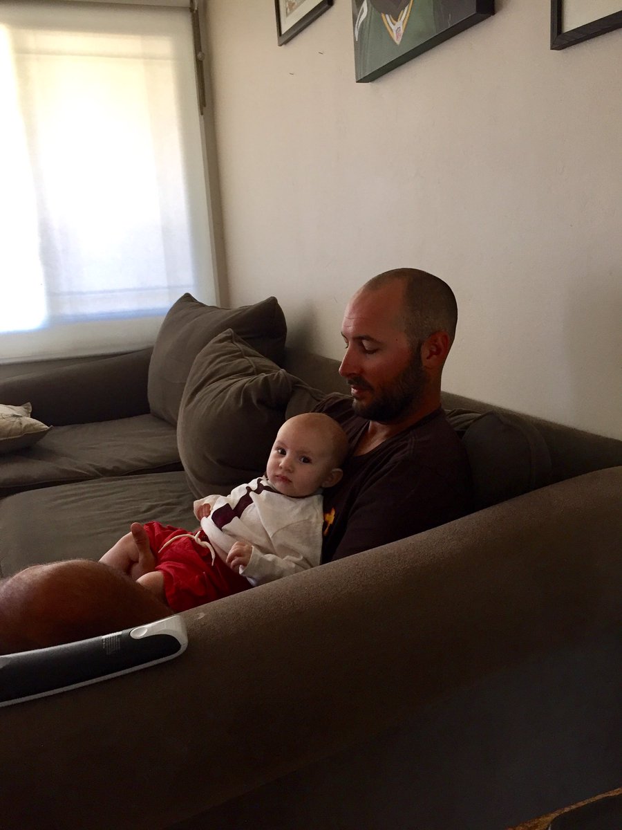 CoachJames_3's tweet photo. Simple pleasures. Got to hang with this stud today, AC @TYorkUCSD 's mini me #DOM-inator https://t.co/kWlDya4CT2
