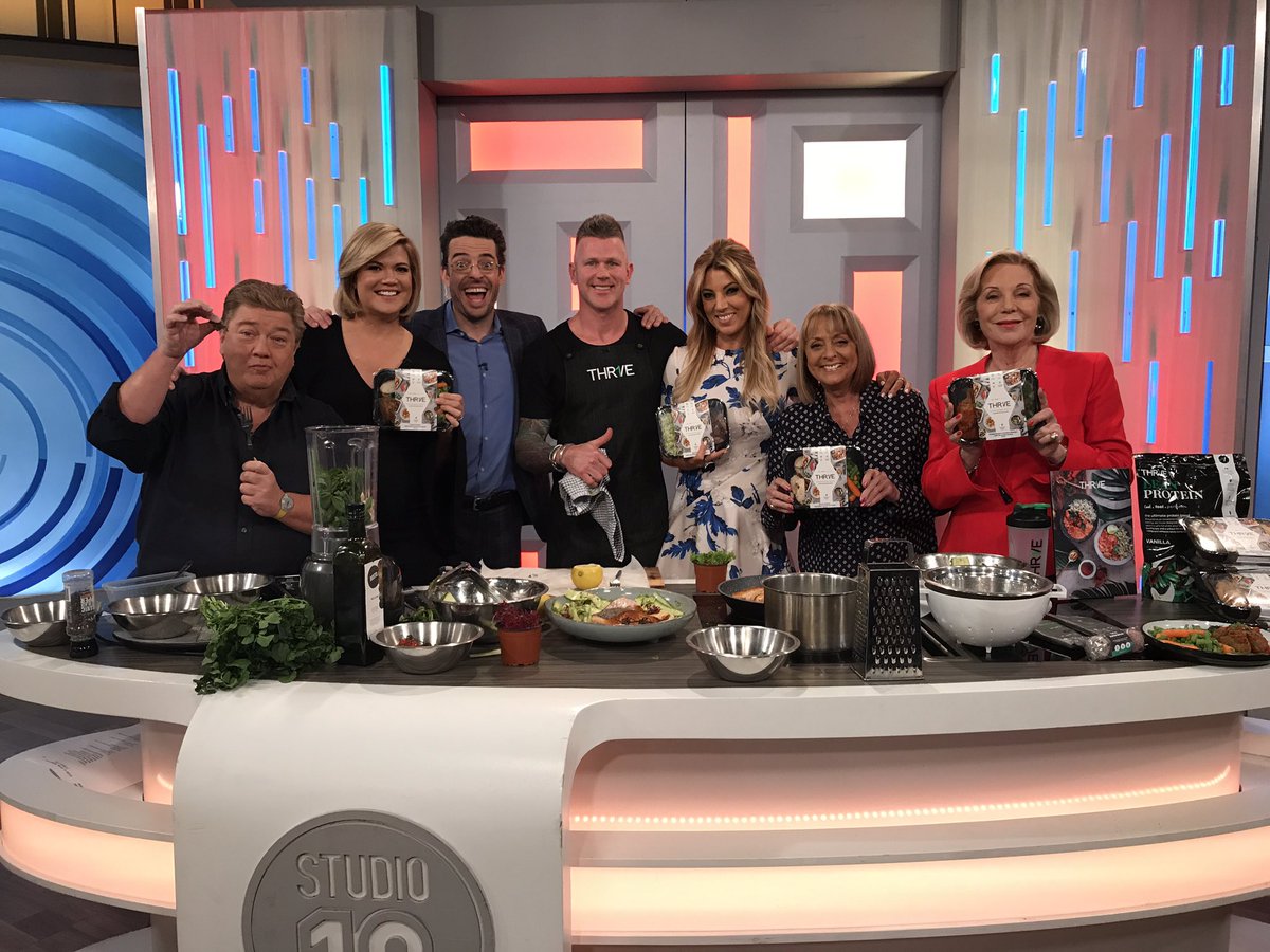 AndersonKnight's tweet image. The @Studio10au team loving @scottgoodingproject Salmon dish and @THR1VEME #sydney #HealthyLiving #health @redpromos
