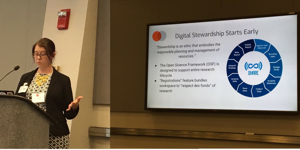 ARLnews's tweet image. Proud to watch Megan Potterbusch, our @librarycongress / @US_IMLS #NDSR resident, presenting today at #NDSR2017. ndsr2017.wordpress.com