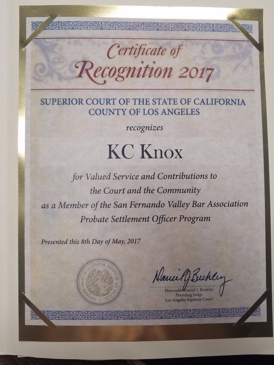 HSWLegal's tweet photo. #Attorney @KCMarieKnox was recognized for service to the court and community by the Superior Court of #California - https://t.co/Tj0NmHV33r https://t.co/QokSeQZBg8