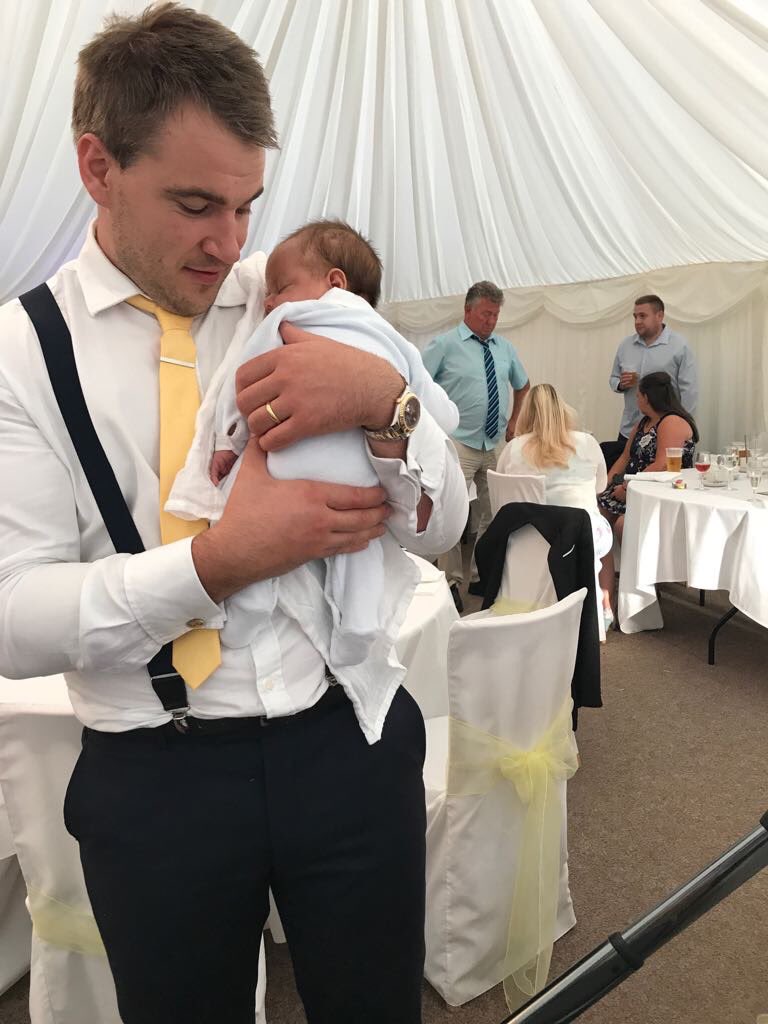 iheatsolutions's tweet photo. Not work related but last Saturday our dan got married his best man was me 😂 and my best man was my little HP https://t.co/LoXi243oFY