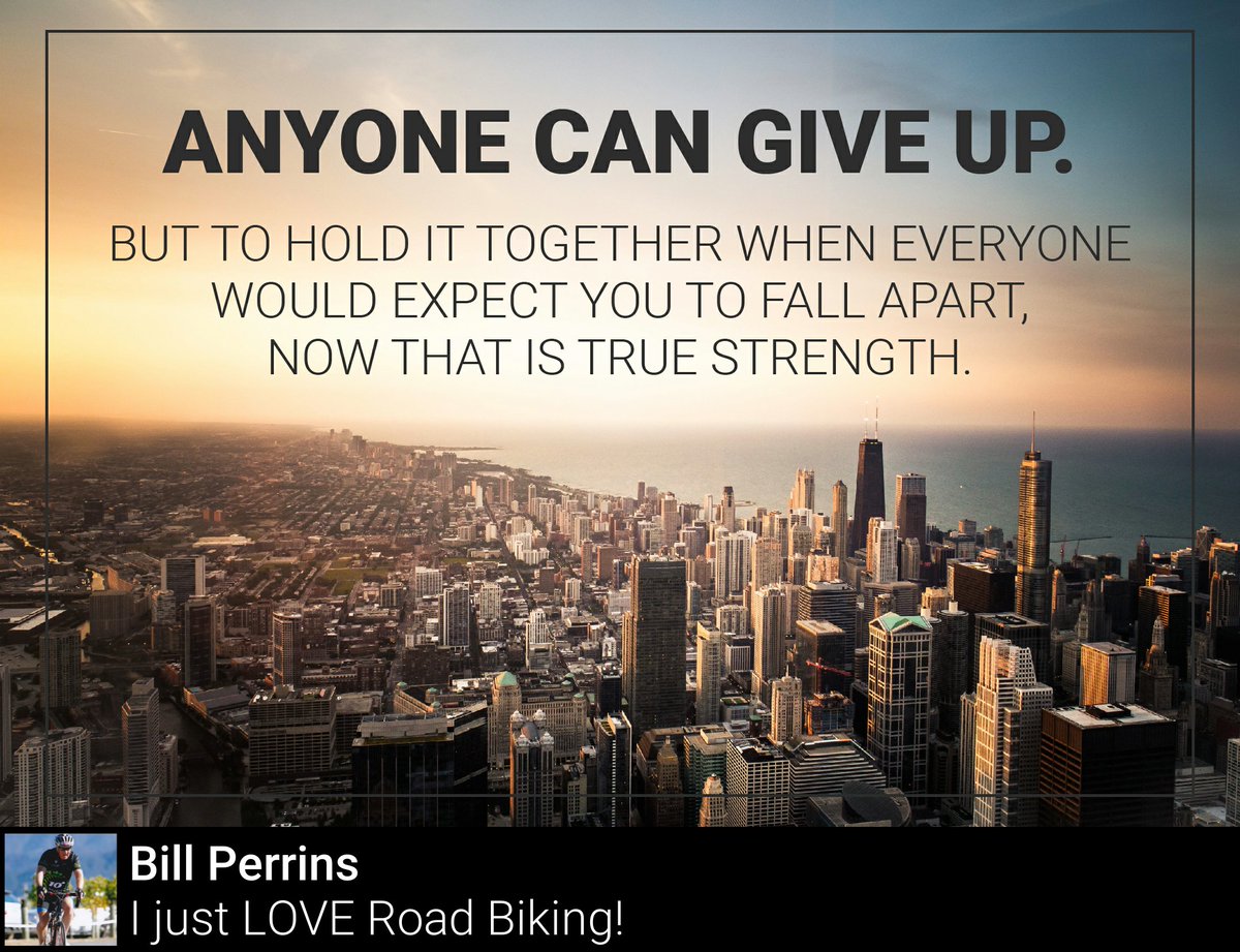 BillperrBill's tweet photo. The most challenging person to control in life is ultimately yourself. Trust yourself and #NeverGiveUp https://t.co/gwOc7g1aOR