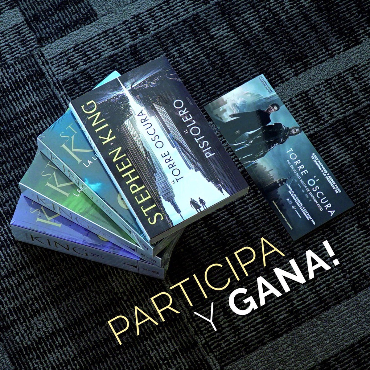 penguinlibroscl's tweet photo. #Concurso RT y participa por los cuatro primero libros de la saga #LaTorreOscura + una entrada para la Avant Premiere ¡Imperdible! https://t.co/F5r6RjQLrX