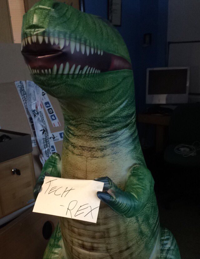 forge_tech's tweet image. We know who's really in charge here. Introducing Tech Rex #WelcomeRex
