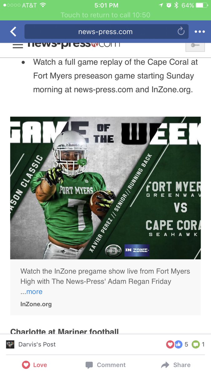 prez3110's tweet photo. Come out to fort Myers high to watch  Green wave vs Cape Coral... #letsgogreenwave #7 https://t.co/Erm03d0Yuj