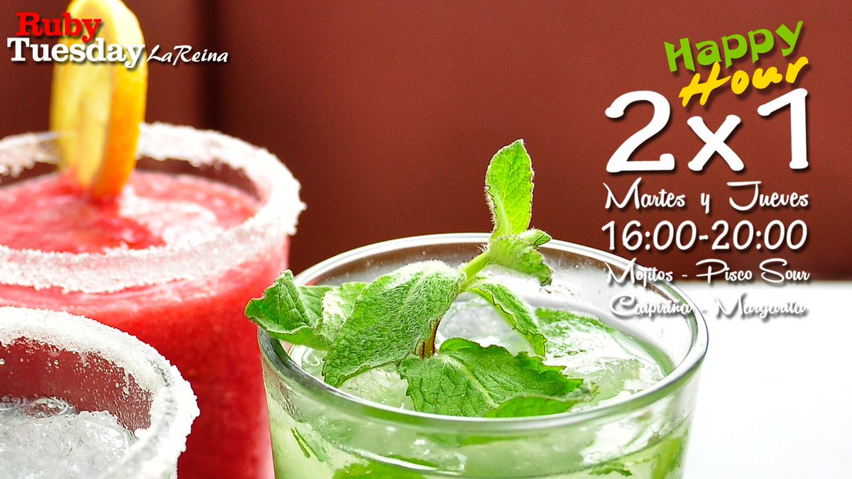 RubyLaReina's tweet photo. Cual de todos vas a probar hoy en nuestro #HappyHour en #RubyTuesdayLaReina !
Ven a disfrutar con nosotros !
#RTLR #FoodiesChile #FoodPorn https://t.co/lskeIHg57l