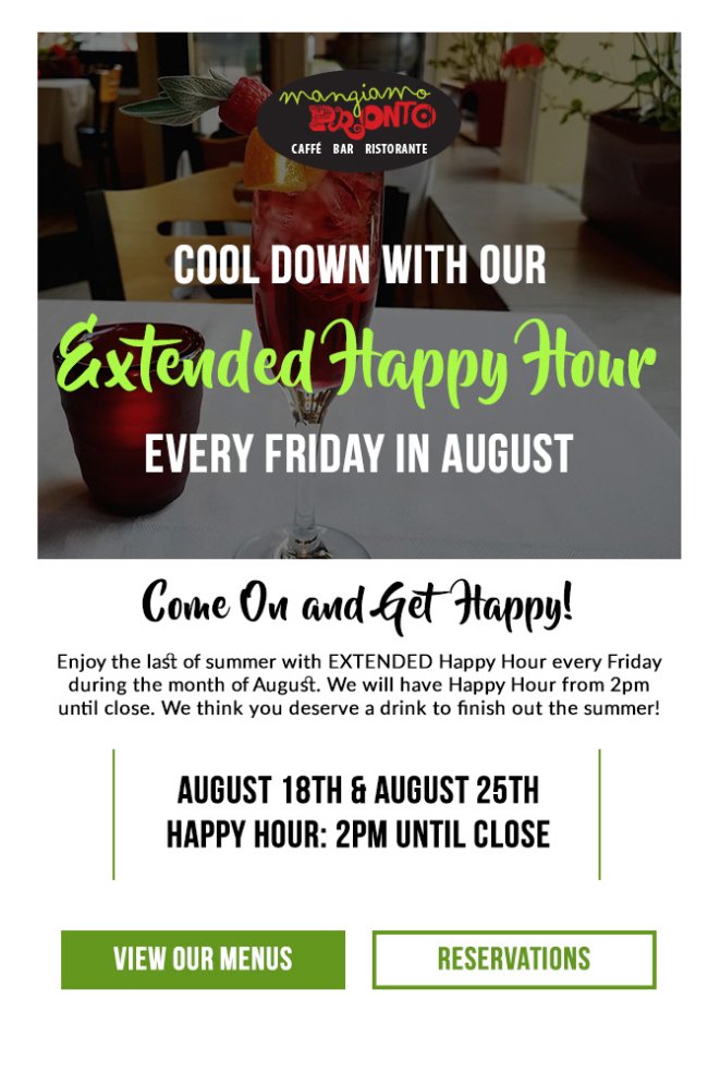 ProntoDenver's tweet image. We're extending Happy Hour this month! bit.ly/2vEcapq